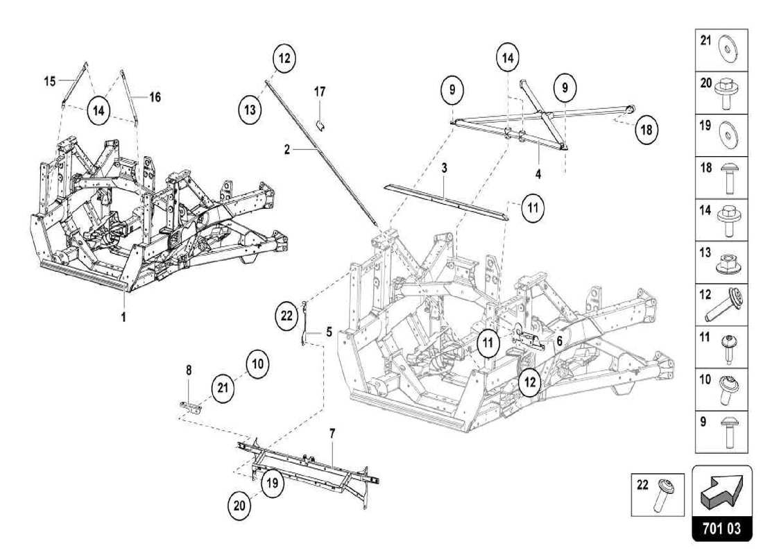 lamborghini centenario spider trim frame rear part part diagram