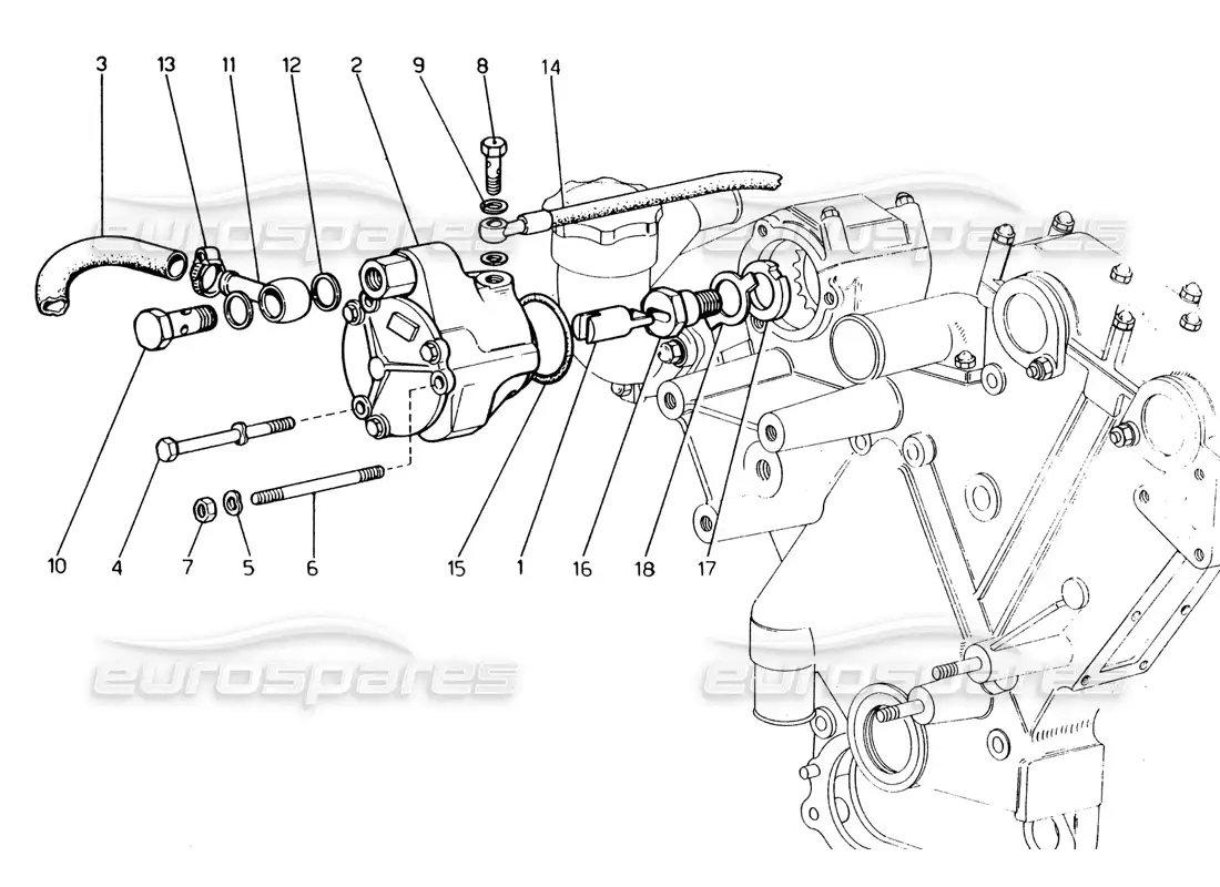 ferrari 365 gt4 2+2 (1973) brake booster vacuum pump parts diagram