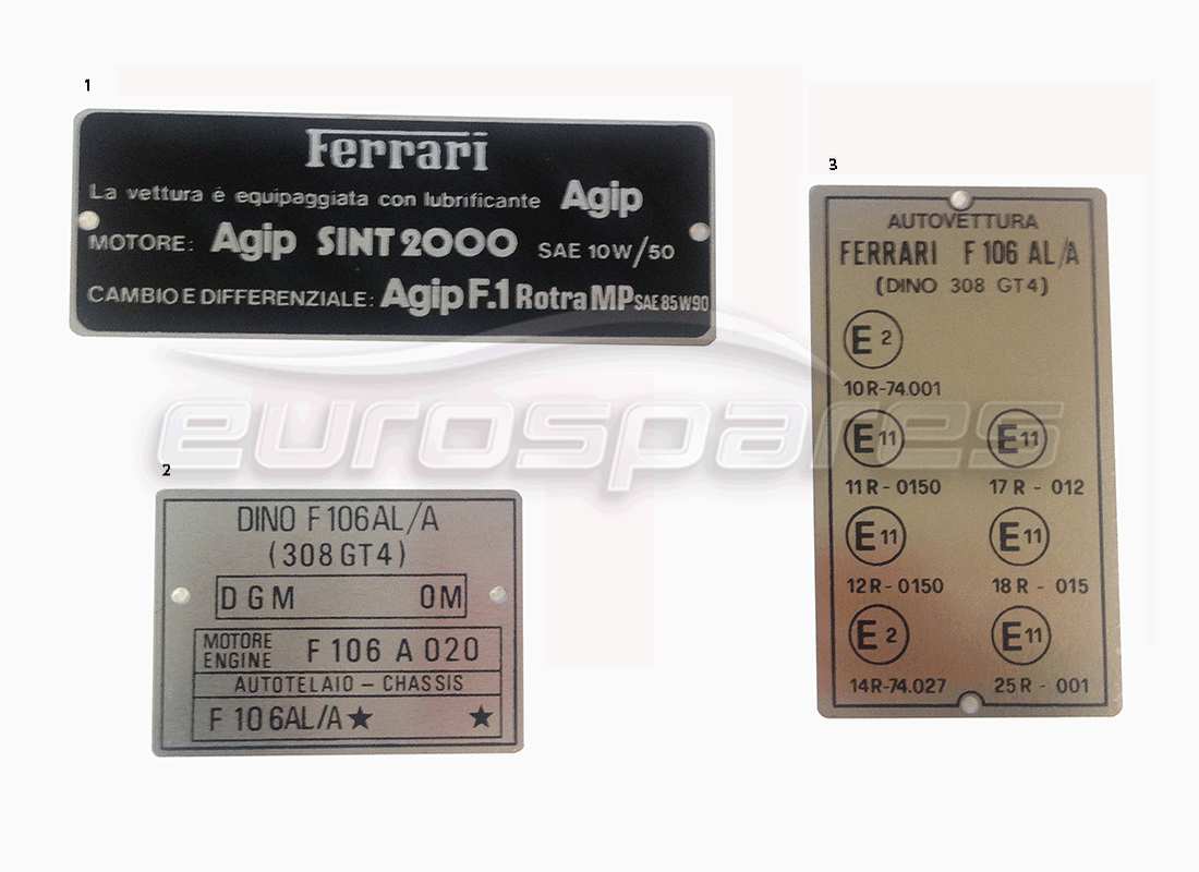 ferrari miscellaneous ferrari plates part diagram