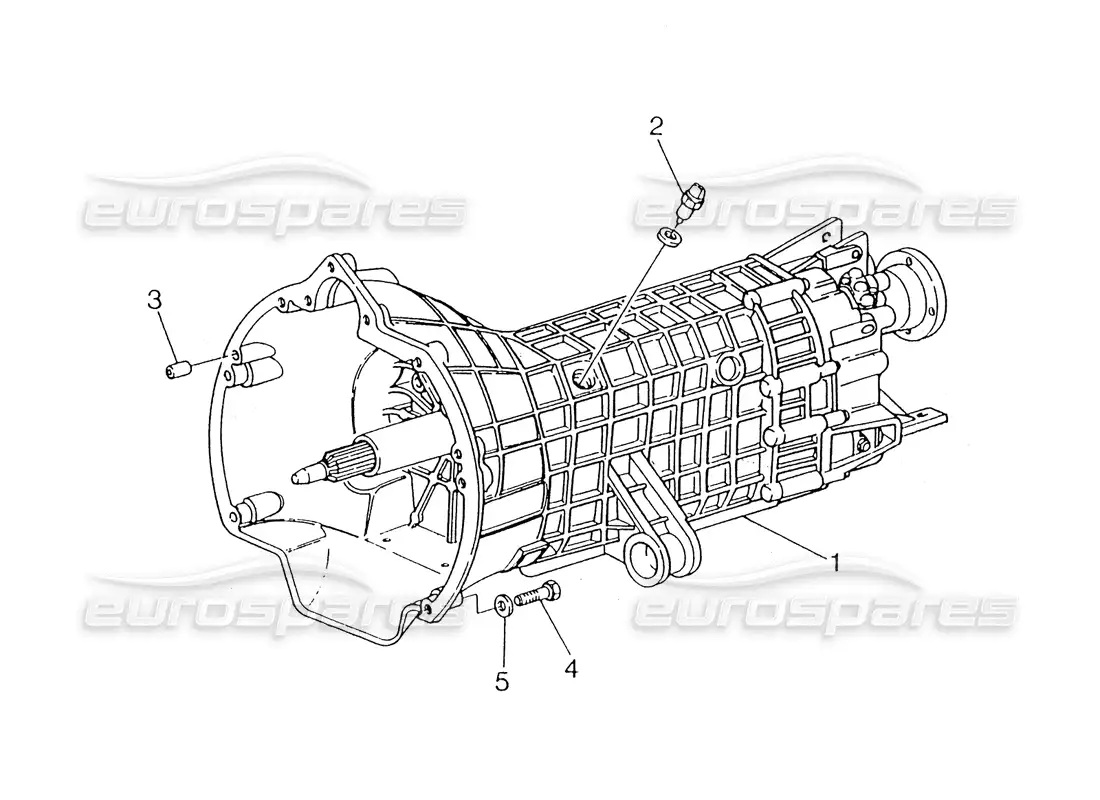 maserati 418 / 4.24v / 430 gearbox, getrag parts diagram