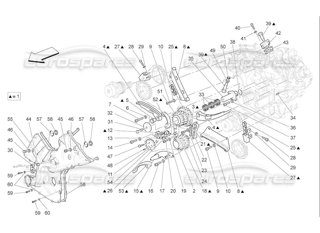 maserati qtp. (2006) 4.2 f1 timing part diagram