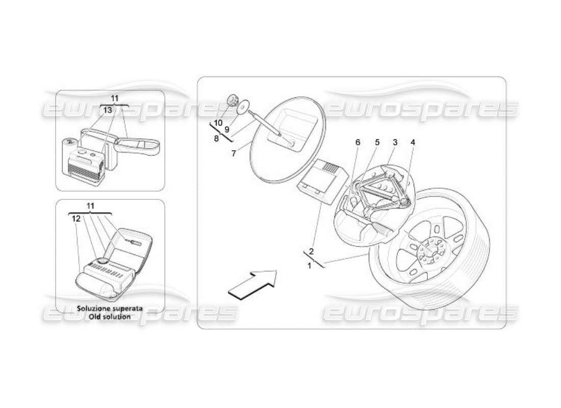 maserati qtp. (2005) 4.2 accessories provided parts diagram