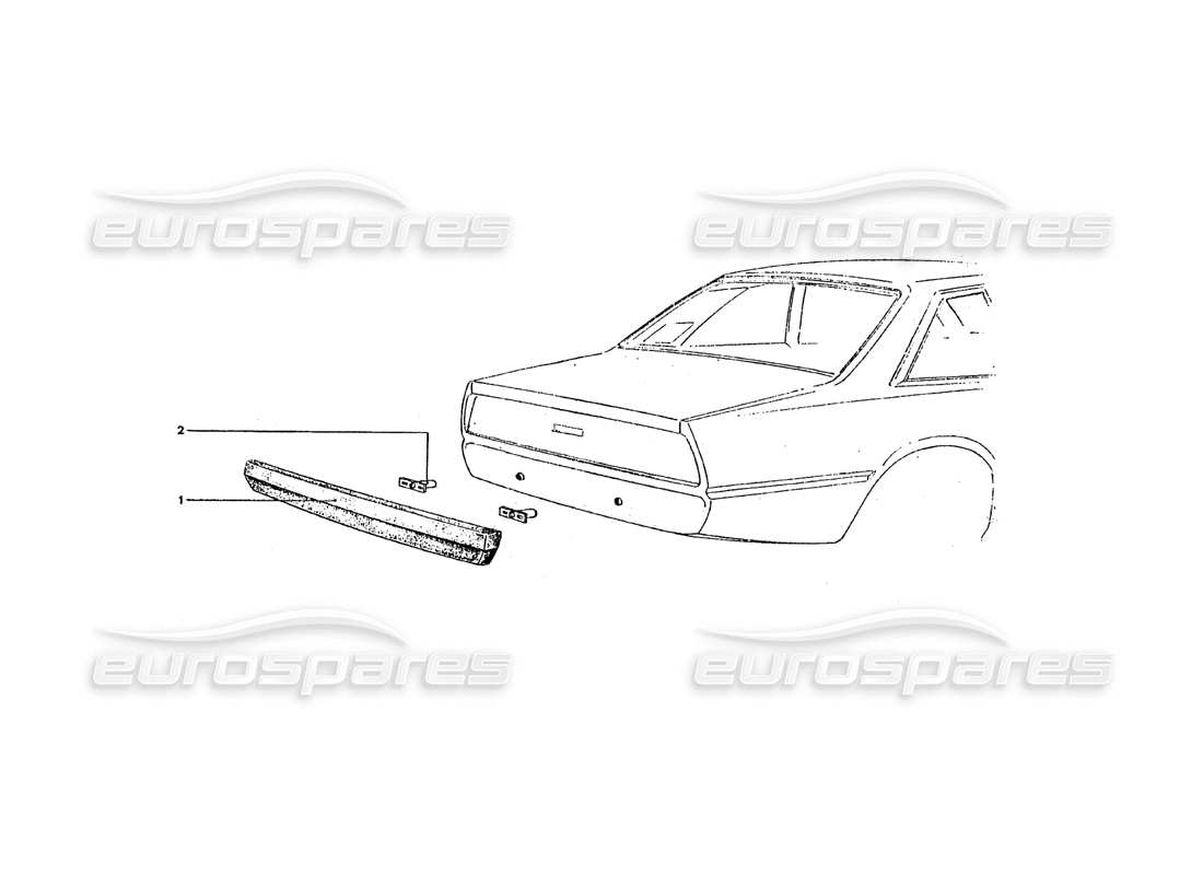 ferrari 365 gt4 2+2 coachwork rear bumper part diagram