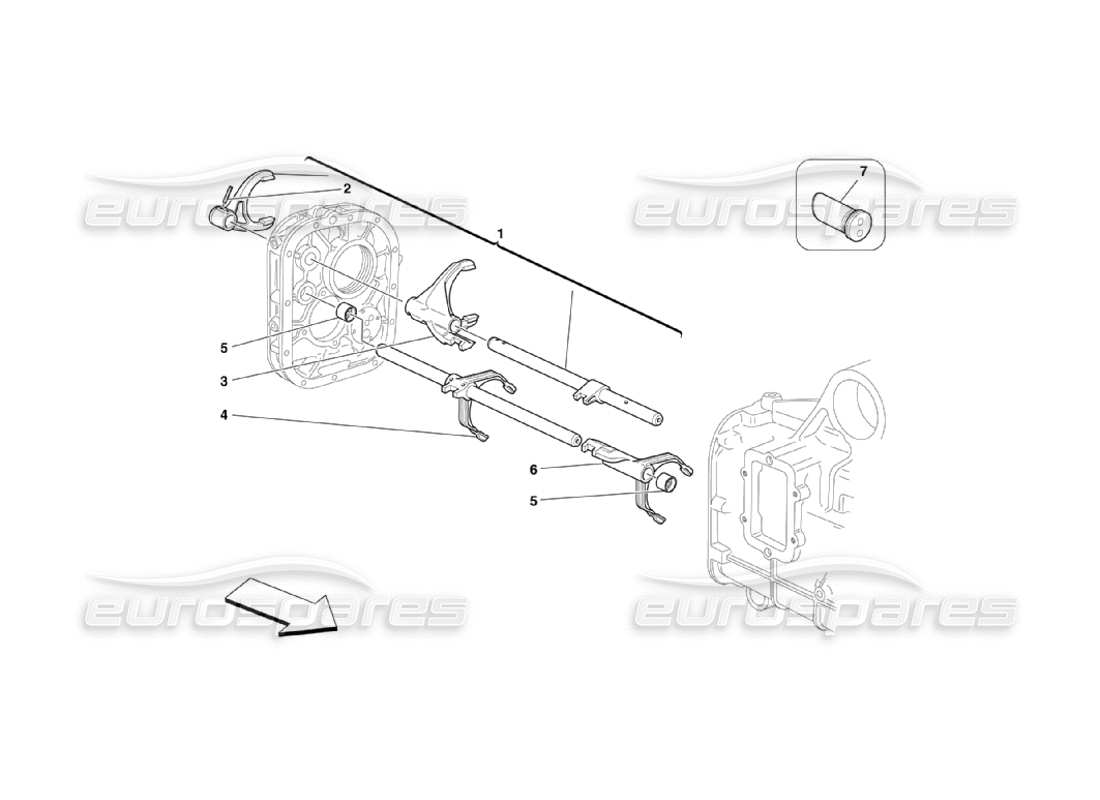 ferrari 360 challenge stradale inside gearbox controls part diagram