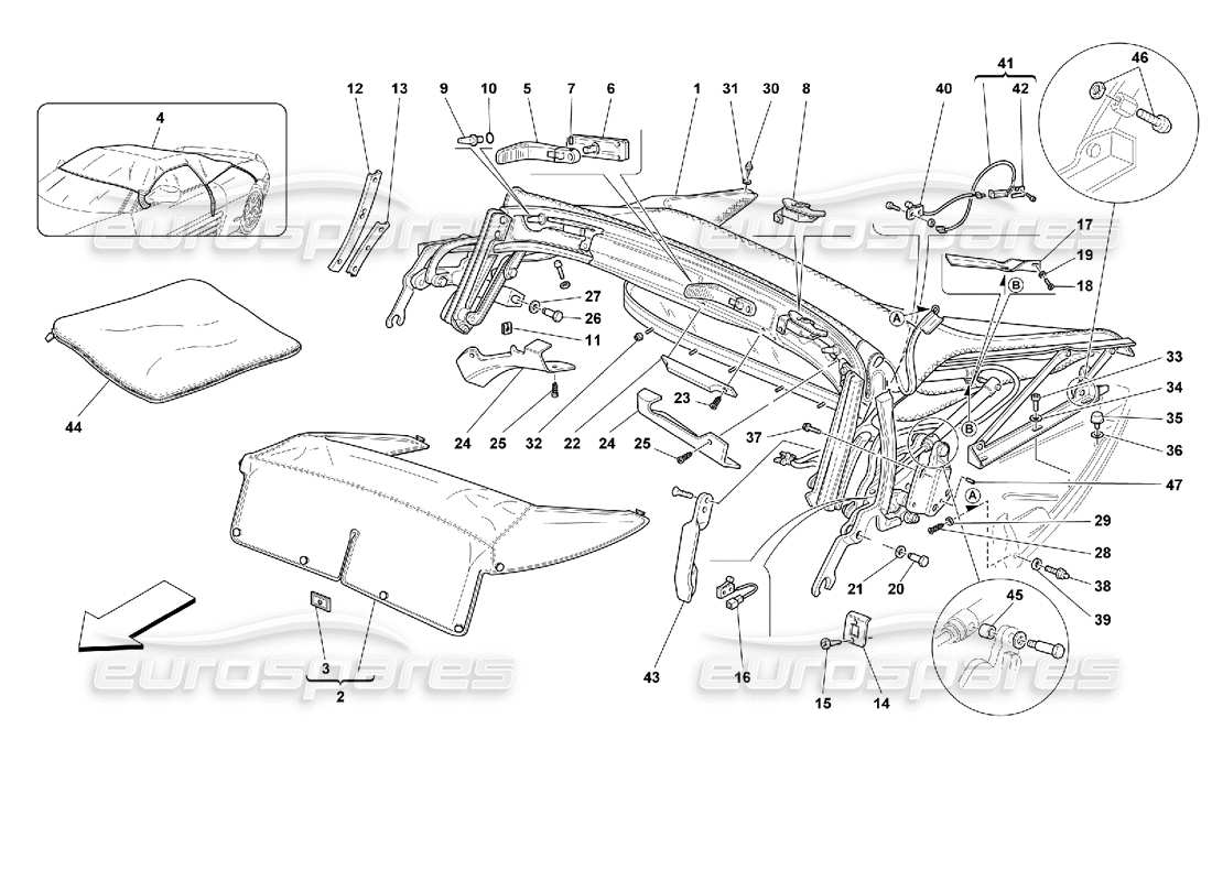 ferrari 355 (2.7 motronic) top parts diagram