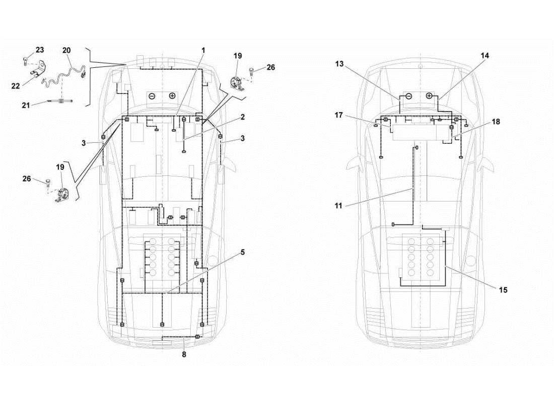 lamborghini gallardo sts ii sc electrical system parts diagram