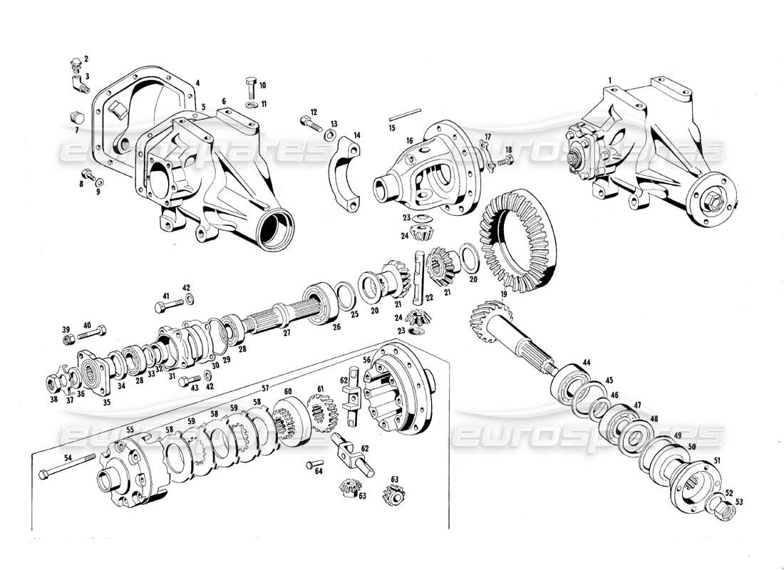 maserati mexico differential part diagram