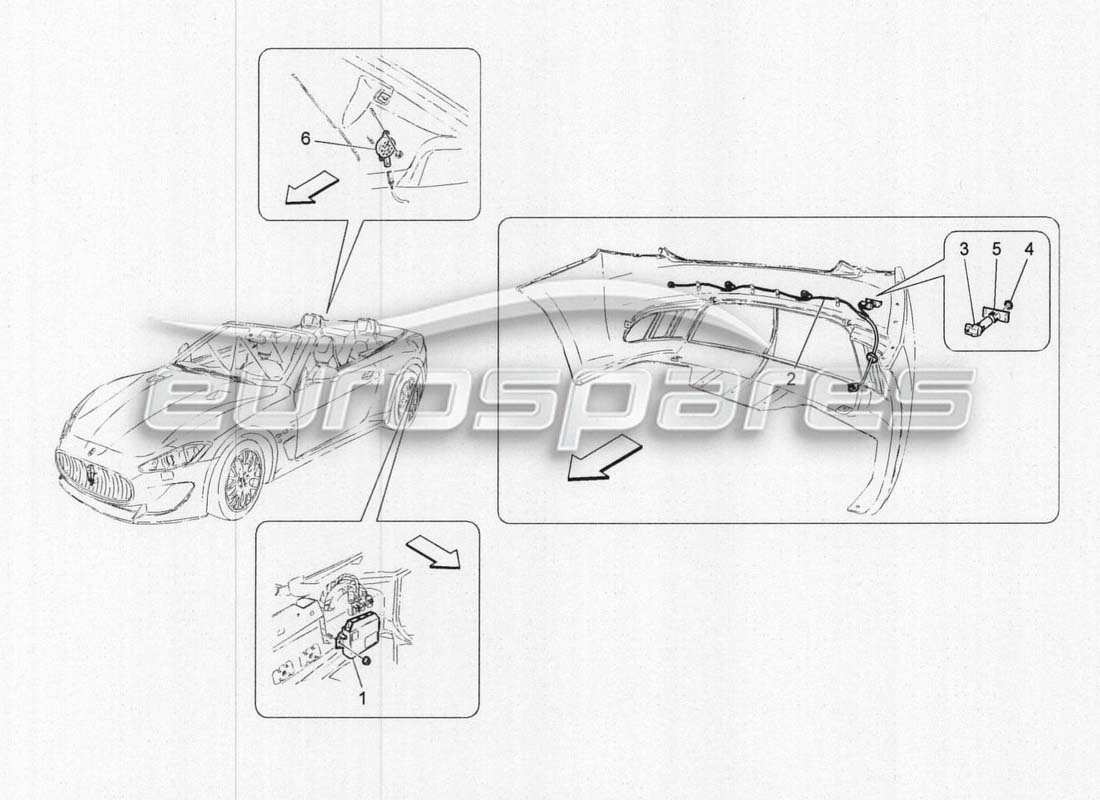 maserati grancabrio mc centenario parking sensors parts diagram