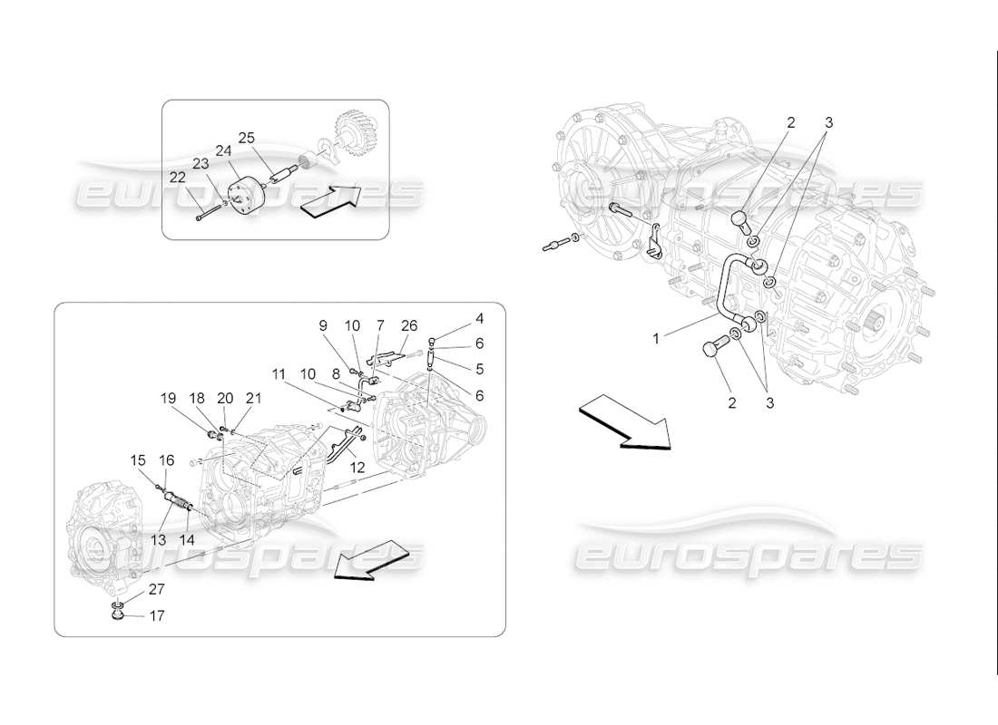 maserati qtp. (2006) 4.2 f1 lubrication and gearbox oil cooling part diagram