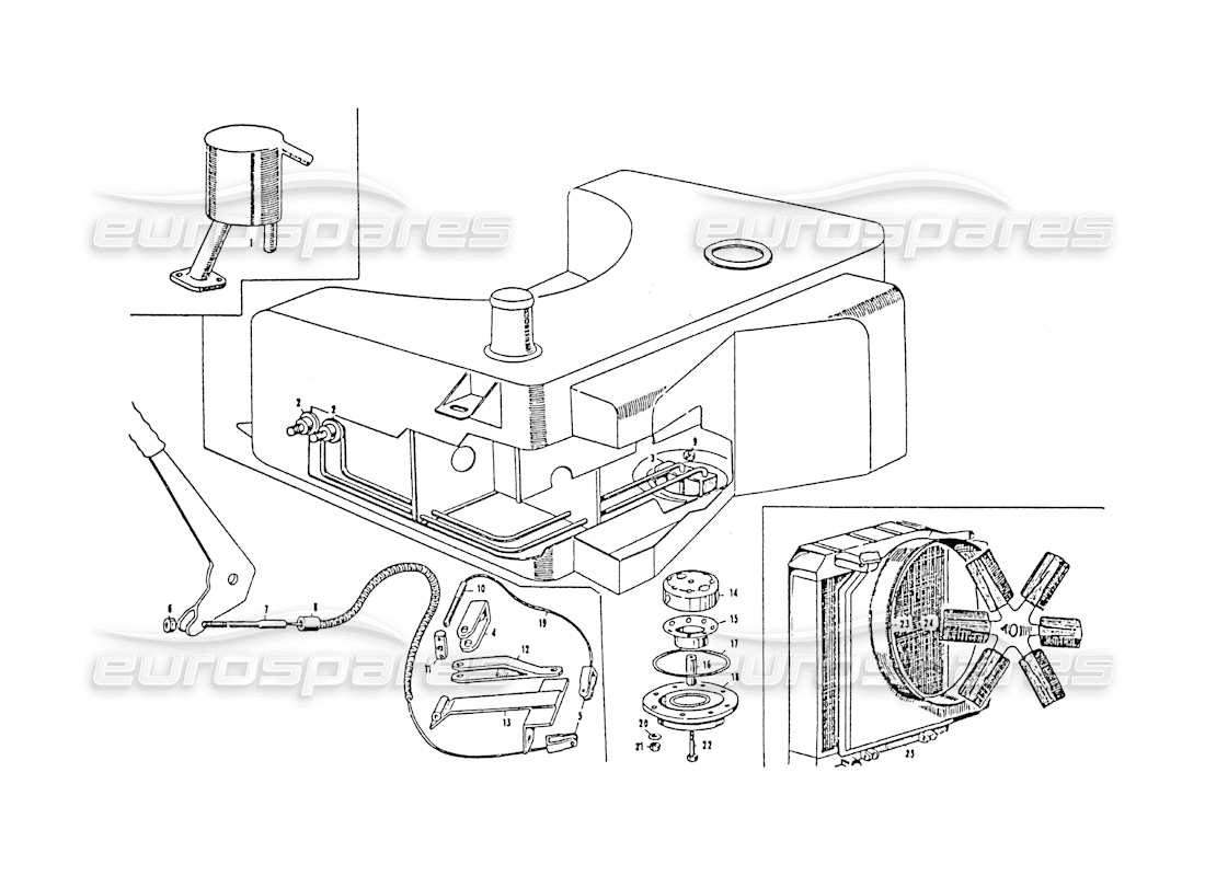 part diagram containing part number dst/45666