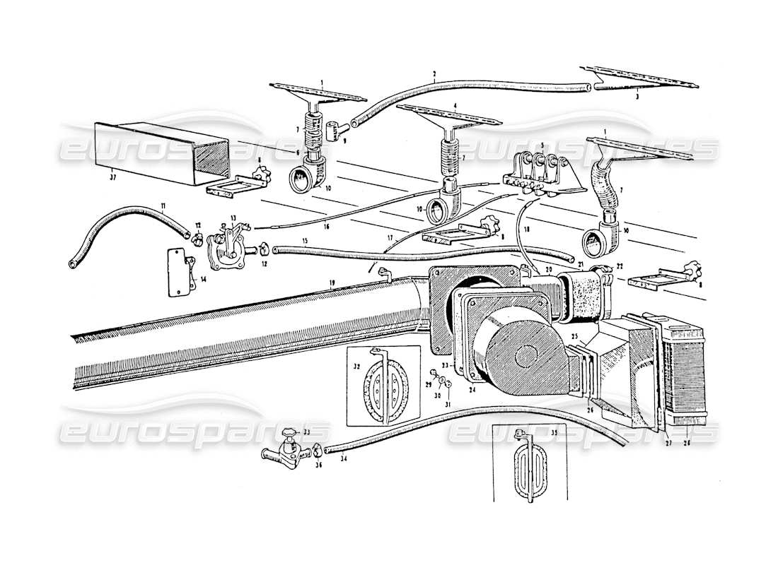 part diagram containing part number dn/32416