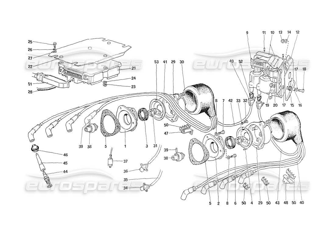 part diagram containing part number fht015