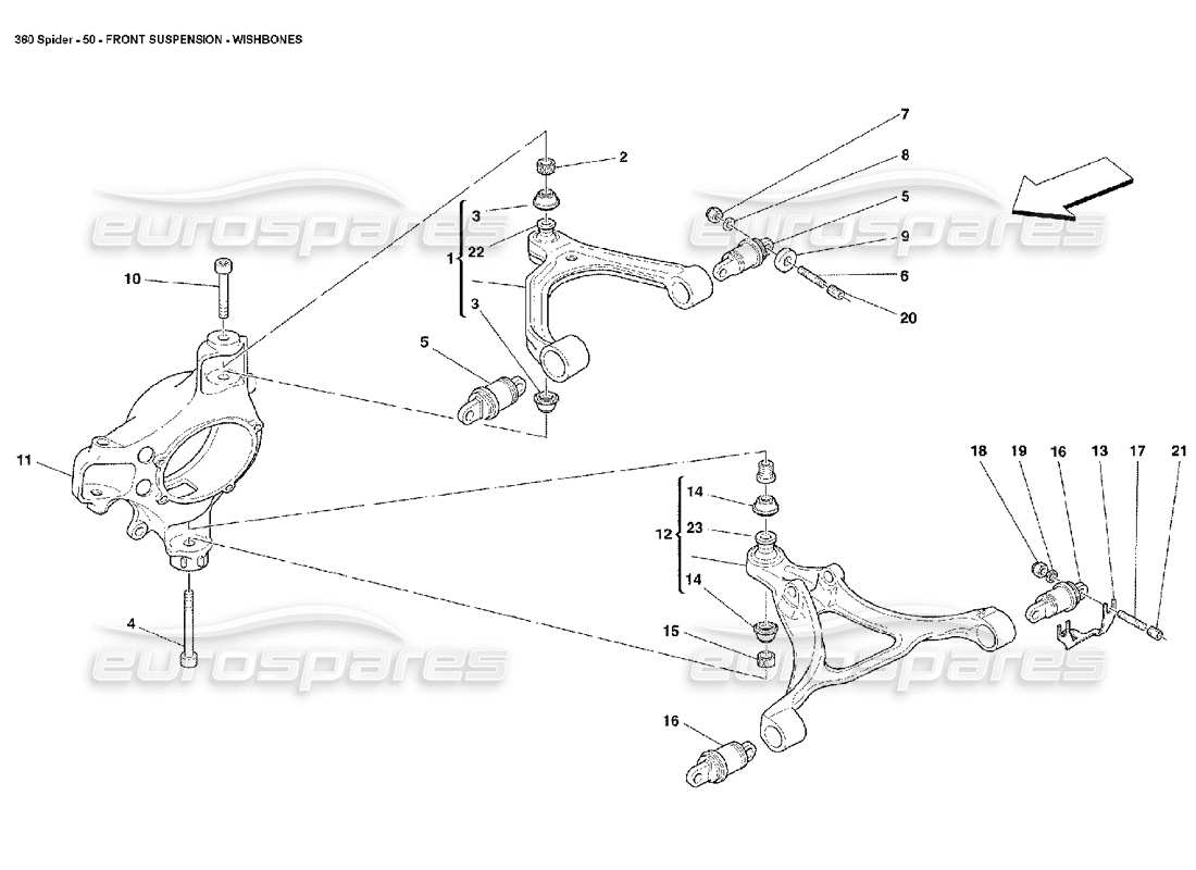 a part diagram from the ferrari 360 parts catalogue