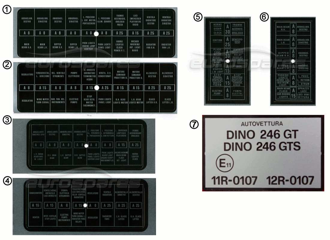 part diagram containing part number fst011