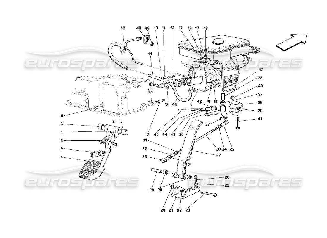 a part diagram from the ferrari 348 parts catalogue