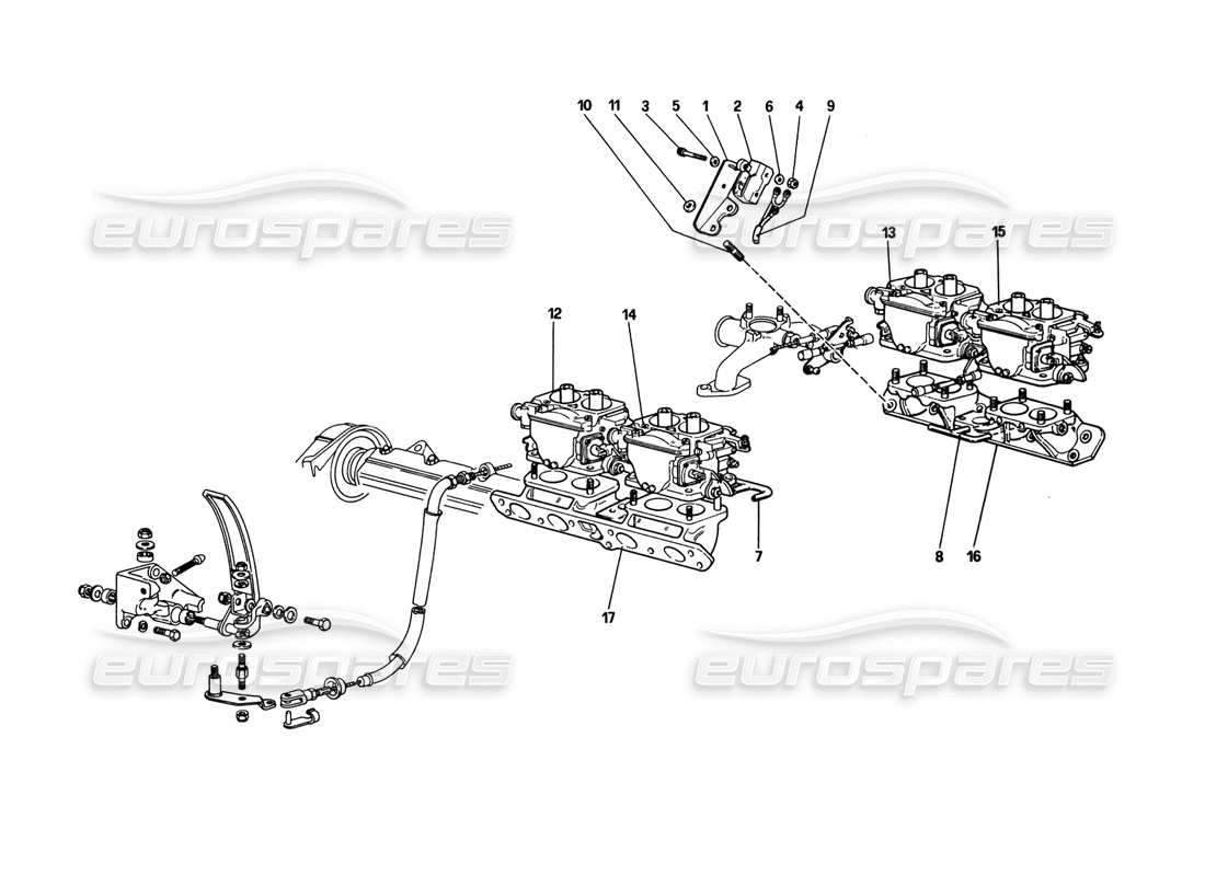a part diagram from the ferrari 308 parts catalogue
