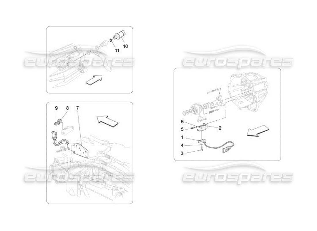 a part diagram from the maserati quattroporte m139 (2005-2013) parts catalogue