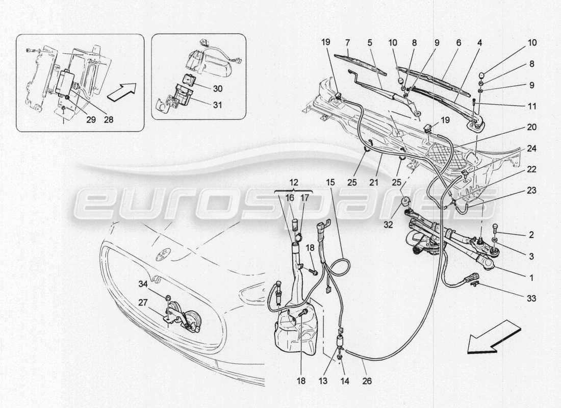a part diagram from the maserati granturismo special edition parts catalogue