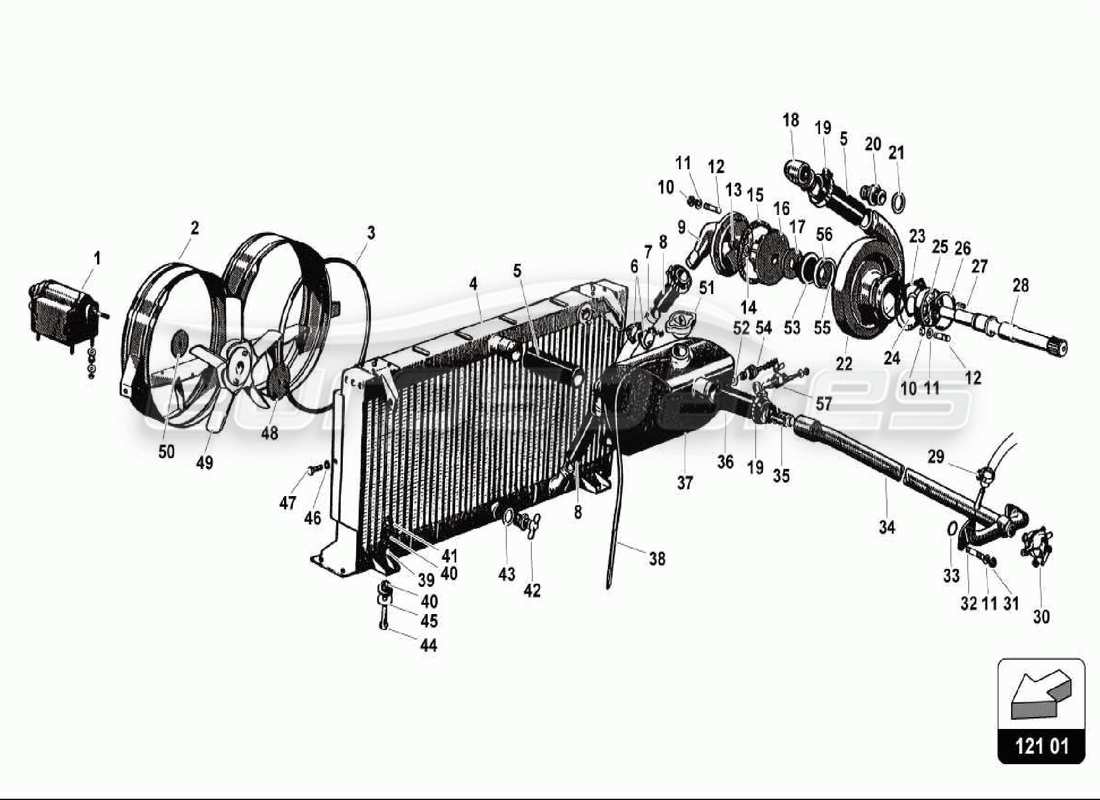 part diagram containing part number 001700505