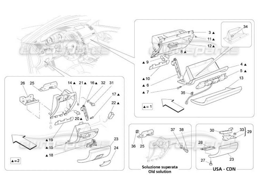 part diagram containing part number 67302500