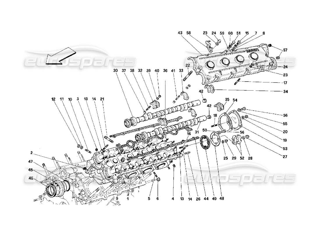 a part diagram from the ferrari 348 parts catalogue