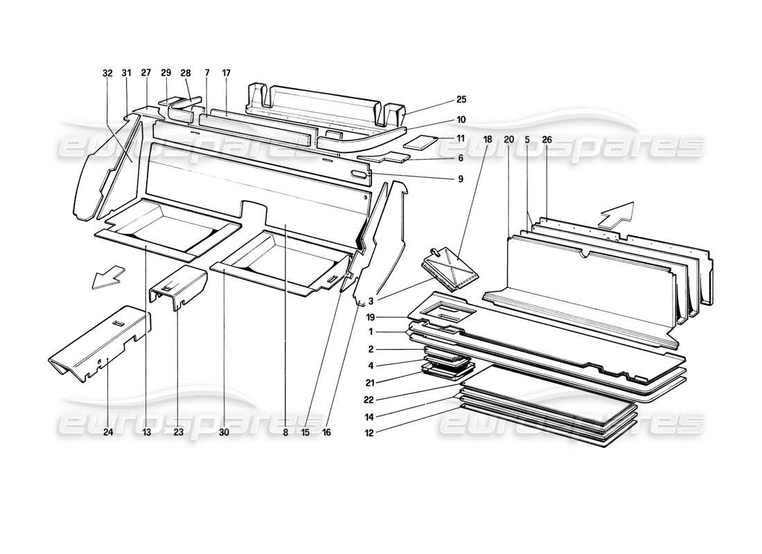 part diagram containing part number 60717100