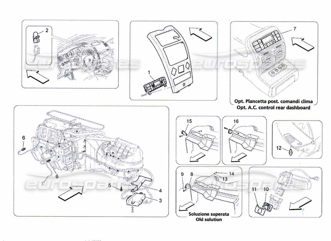 a part diagram from the maserati qtp. (2010) 4.7 parts catalogue