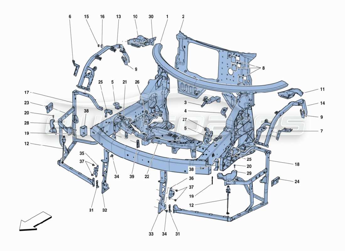 part diagram containing part number 272196