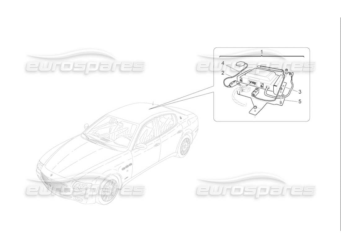 a part diagram from the Maserati QTP. (2008) 4.2 auto parts catalogue
