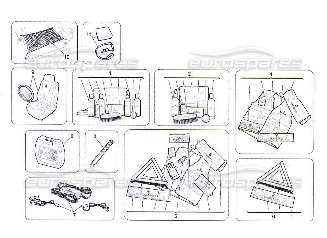 a part diagram from the maserati quattroporte m139 (2005-2013) parts catalogue