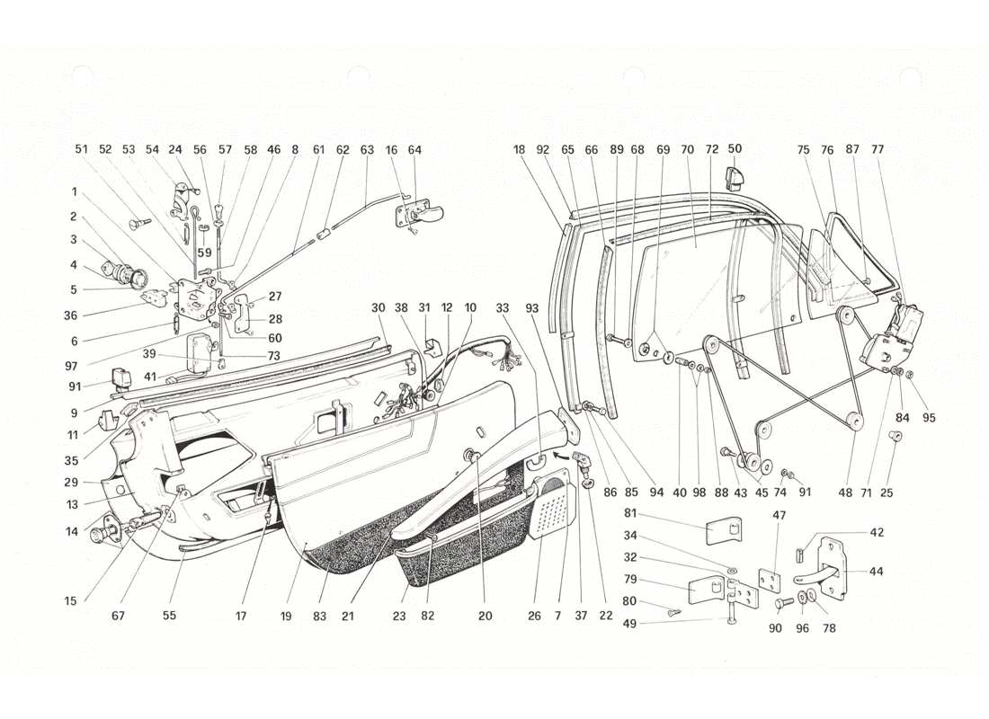 part diagram containing part number 60519100