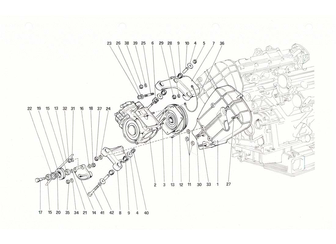 a part diagram from the ferrari 208 parts catalogue