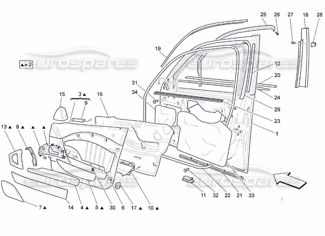 part diagram containing part number 67474000