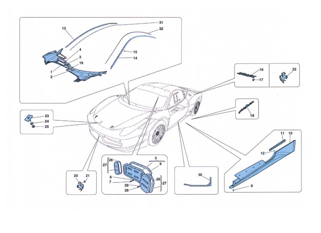 part diagram containing part number 83445800