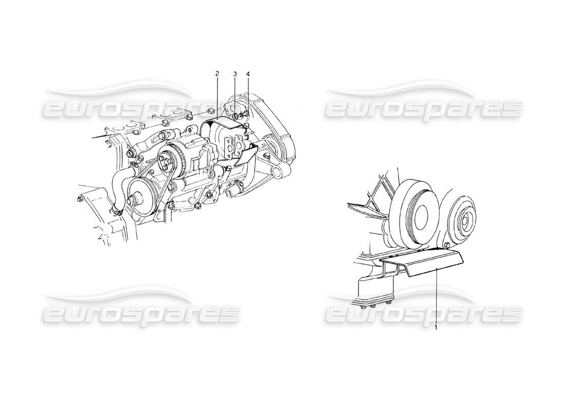 a part diagram from the Ferrari 308 GT4 Dino (1979) parts catalogue