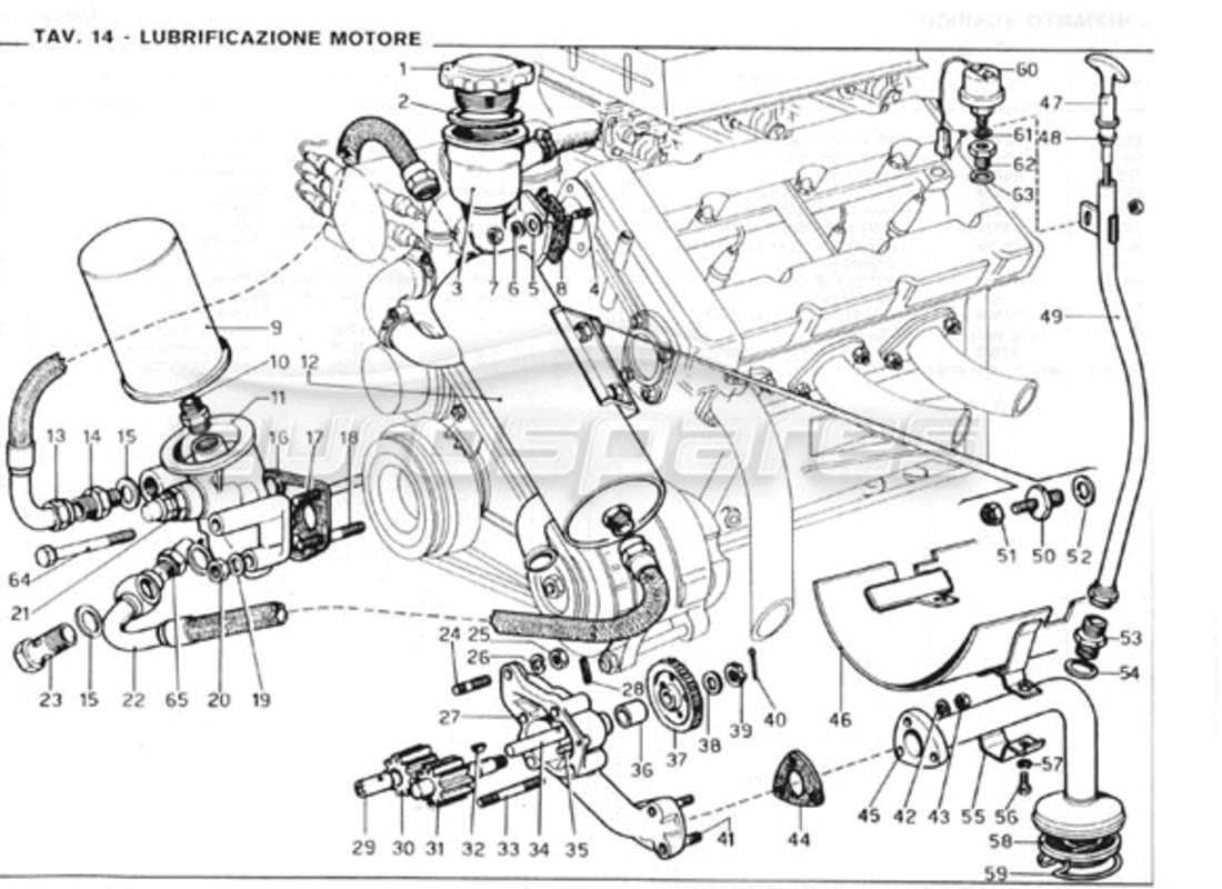 a part diagram from the Ferrari 246 GT Series 1 parts catalogue