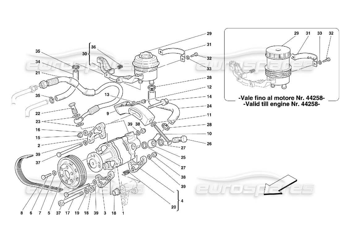 part diagram containing part number 158002