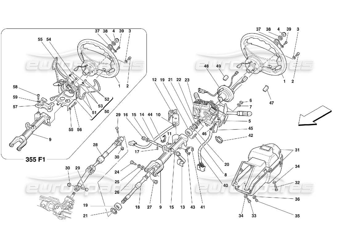 part diagram containing part number 64798900