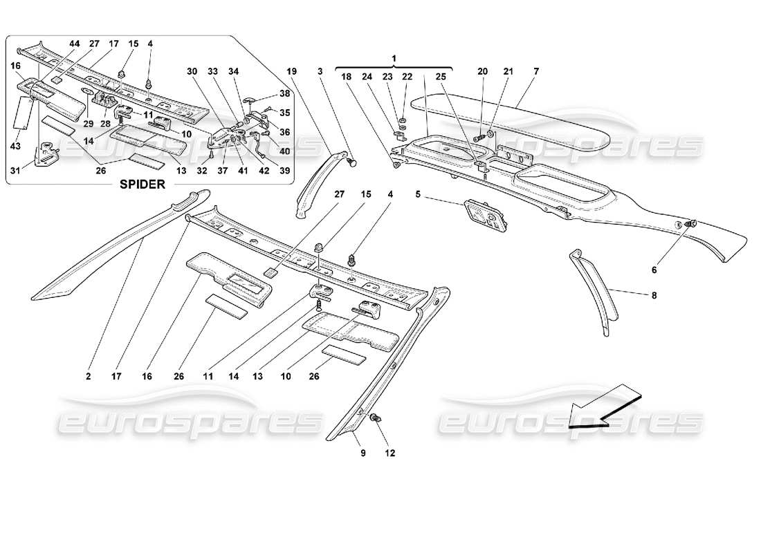 part diagram containing part number 63309600