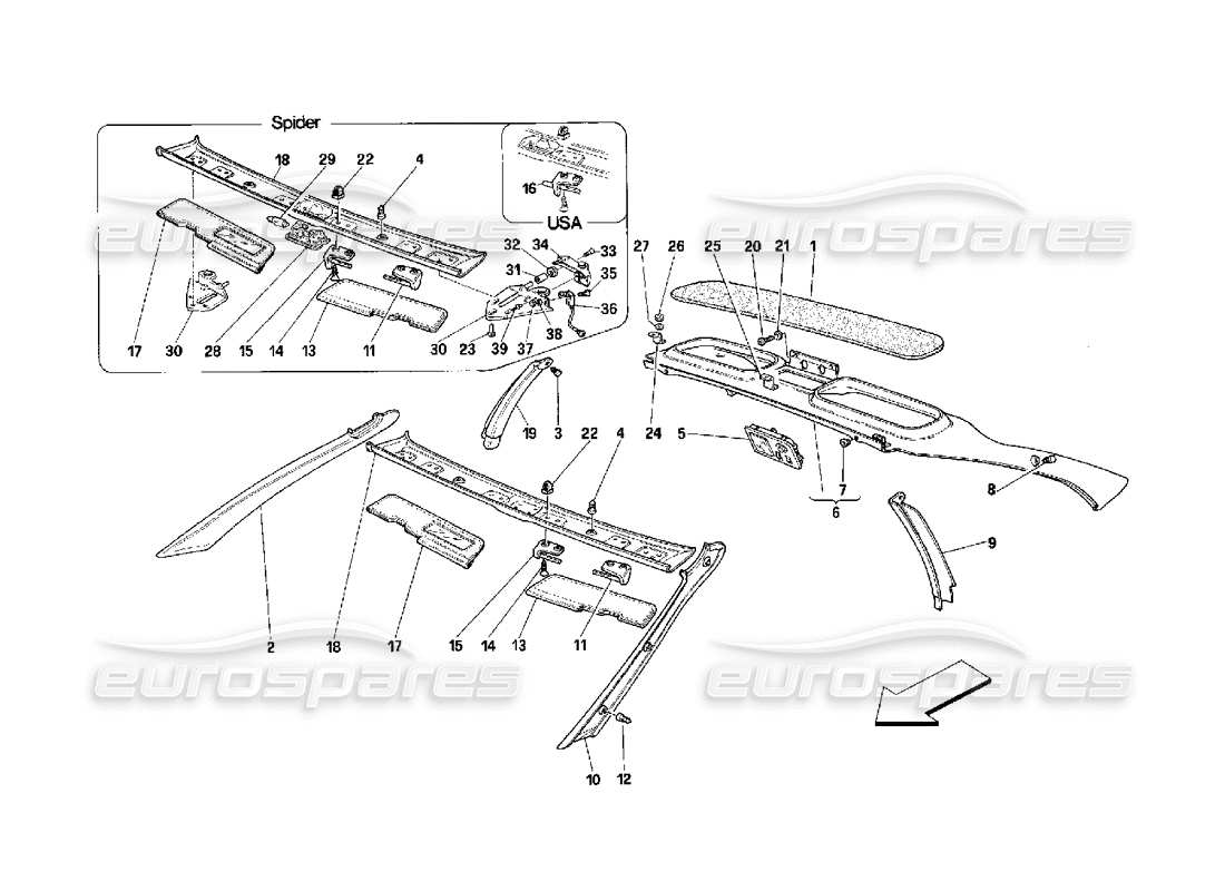 part diagram containing part number 63634700