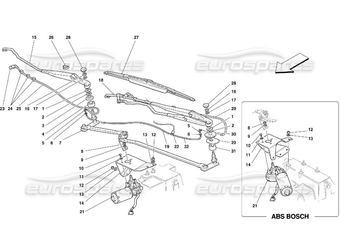 part diagram containing part number 64610500