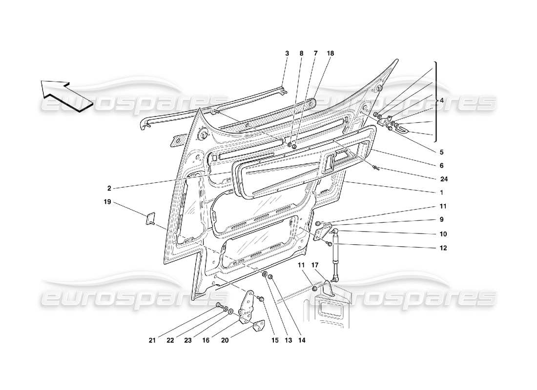 part diagram containing part number 64122500