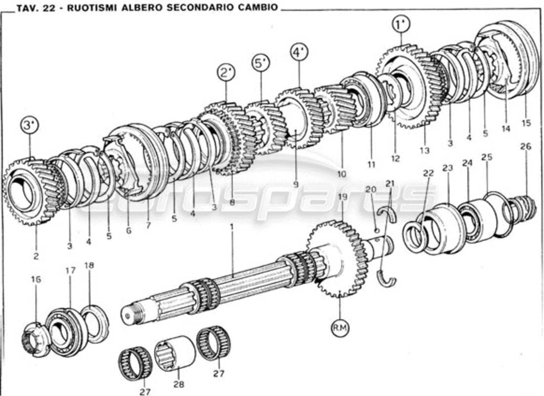 part diagram containing part number 5 daapv