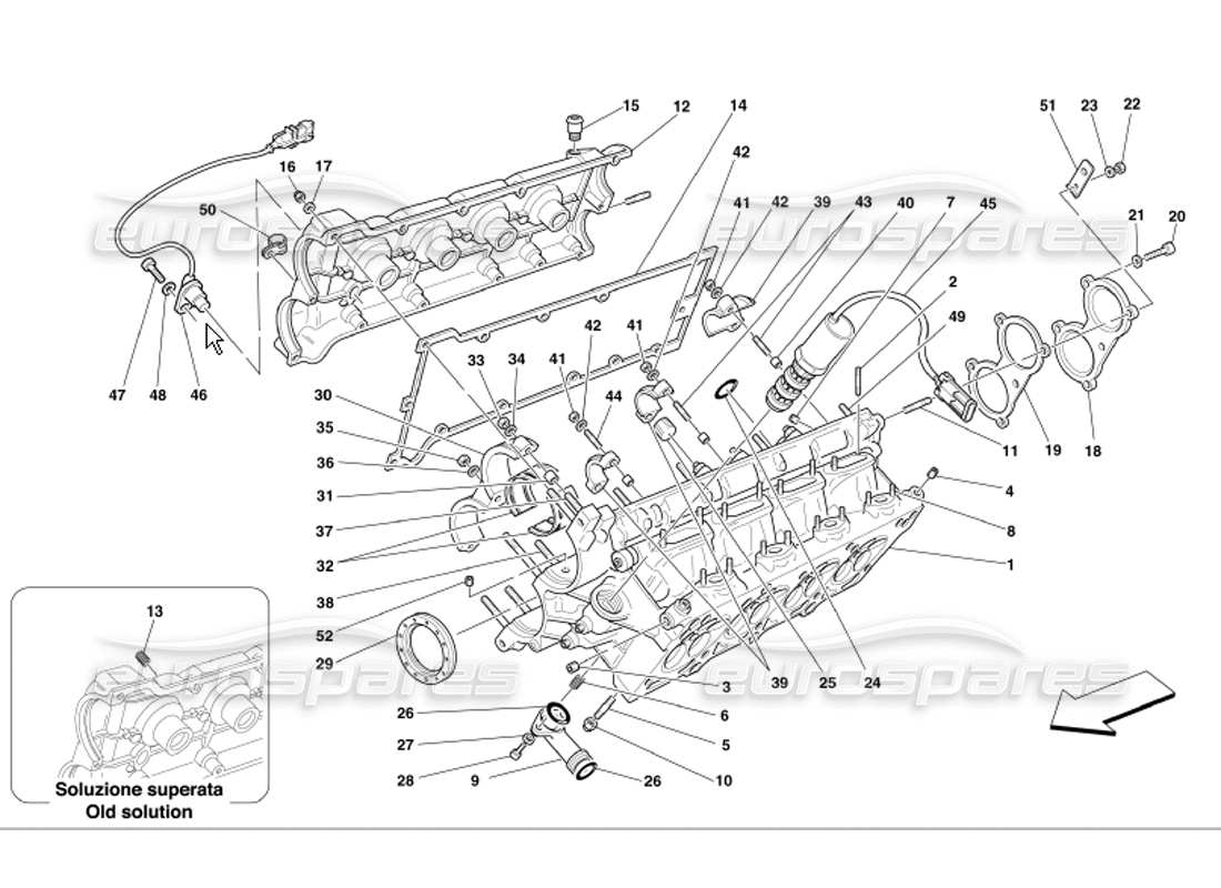 part diagram containing part number fccg013/a