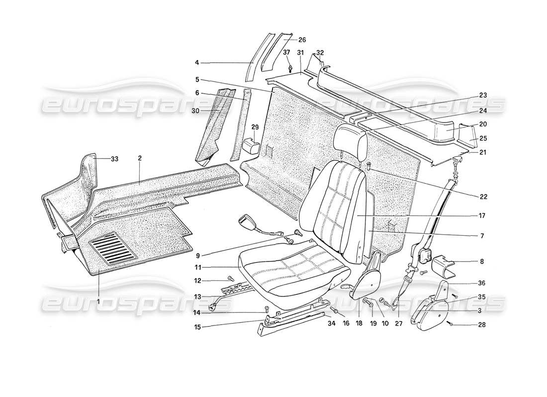 part diagram containing part number 61880700