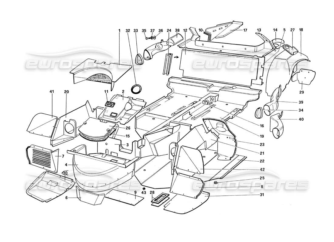 part diagram containing part number 61875000