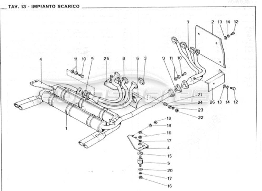 part diagram containing part number ms x 16 - uni 5739