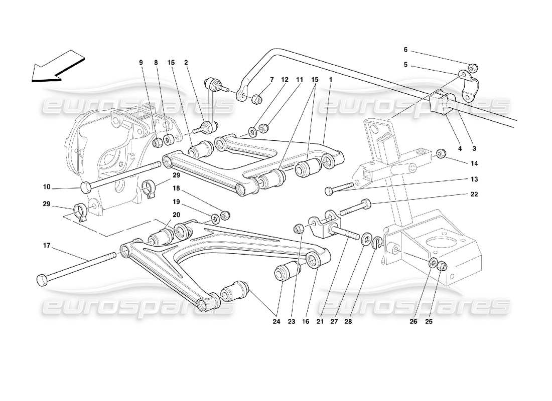 a part diagram from the ferrari 355 parts catalogue