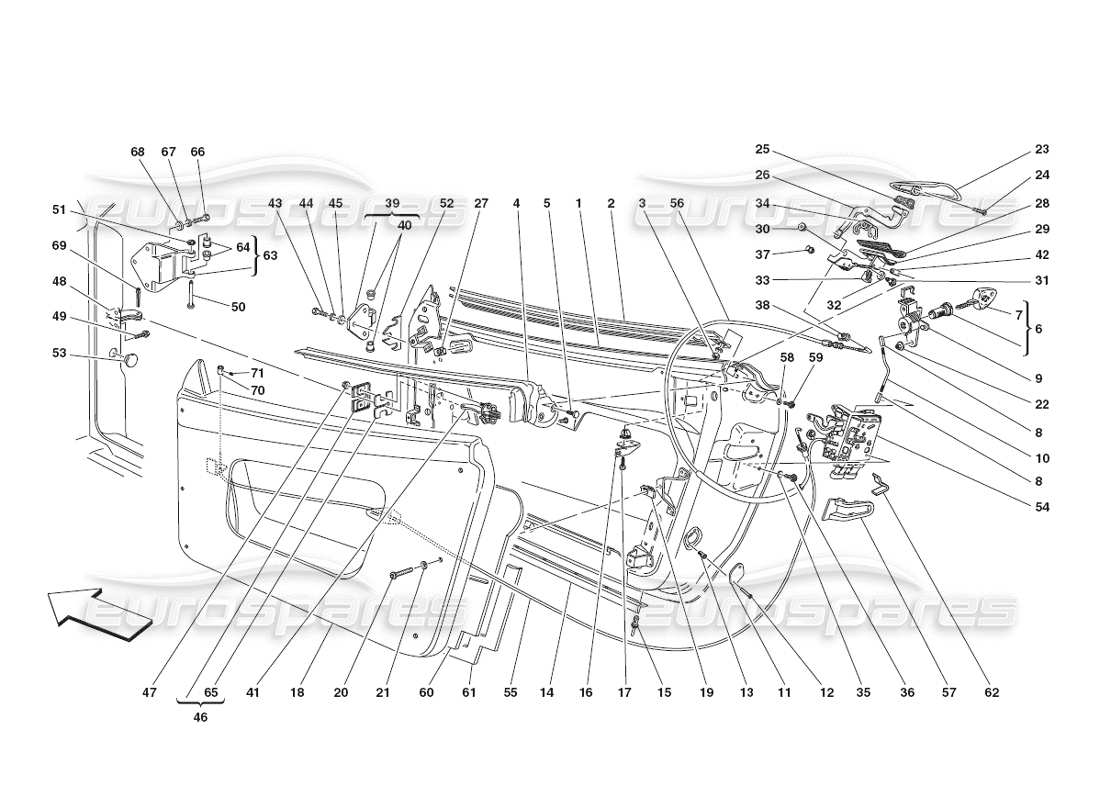 part diagram containing part number 66154100