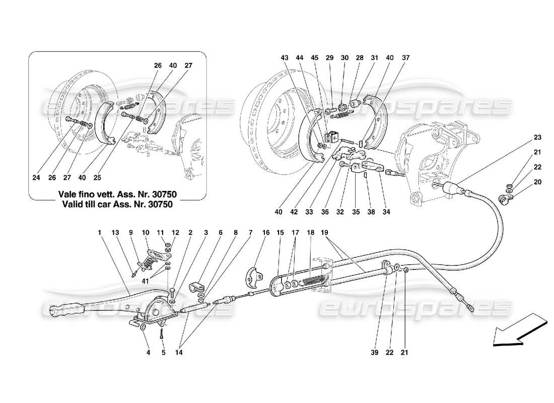 part diagram containing part number 62685405